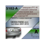 Фаркоп SKODA FABIA 2007-2014 | шар A | Лидер Плюс | S102-A