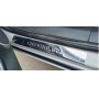 Накладки на пороги Chevrolet Epica нержавейка с логотипом