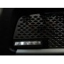 Решетка в бампер для Renault Duster 2012+ тип Punched с вырезами под оригинальные DRL
