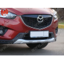 Накладка-обвес на передний бампер Mazda CX-5 (2011-2016) | Silver