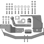 Фаркоп Hyundai Santa Fé IV 2021-2023 | шар A - оцинкованный, нагрузка 100/2000 | MOTODOR | 91008-A