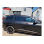 Дефлекторы Audi Q6 2023+ | с хром молдингом, из 6 частей, премиум, плоские, 2D
