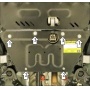 Защита картера Gac M8 2023- | электроусилитель руля, 2 мм, сталь | MOTODOR | 77803