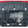 Защита картера Solaris KRS 2024- | двигатель + КПП, 2 мм, сталь | MOTODOR | 70912