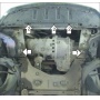 Защита картера Renault Scénic II 2003-2006 | двигатель + КПП, 2 мм, сталь | MOTODOR | 01713