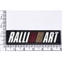 Шильд "RALLI ART" Для Mitsubishi, Самоклеящийся. Цвет: Черный. 1 шт. вар.1