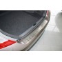 Накладка на задний бампер для Honda Civic 9 2012+ (седан) | нержавейка, с загибом