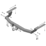 Фаркоп Toyota Land Cruiser Prado 150 2009-2014 | шар A - оцинкованный, нагрузка 75/1500 | MOTODOR | 92508-A