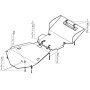 Защита картера Toyota Land Cruiser 100 2002-2007 | двигатель + передний дифференциал + КПП + радиатор, 3 мм, сталь | MOTODOR | 12511