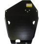 Защита картера Toyota Land Cruiser 100 2002-2007 | двигатель + передний дифференциал + КПП + радиатор, 3 мм, сталь | MOTODOR | 12511