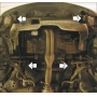 Защита картера Honda Civic 6 1995-2001 | двигатель + КПП, 2 мм, сталь | MOTODOR | 00818