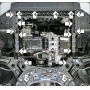 Защита картера BAIC U5 Plus 2021- | двигатель + КПП, 2 мм, сталь | MOTODOR | 78502