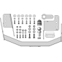 Фаркоп Toyota Fortuner 2015- | шар FE - оцинкованный, нагрузка 100/2500 | MOTODOR | 92531-FE