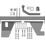 Фаркоп Honda CR-V III 2006-2009 | шар A - оцинкованный, нагрузка 75/1500 | MOTODOR | 90805-A