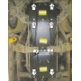 Защита картера Great Wall Hover H3 2010-2014 | двигатель + передний дифференциал + КПП + раздатка, 2 мм, сталь | MOTODOR | 03118