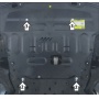 Защита картера Hyundai Santa Fé V 2024- | двигатель + КПП, 2 мм, сталь | MOTODOR | 71010