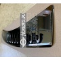 Накладка на задний бампер Шкода Октавия A7 2013-2020 | зеркальная нержавейка черный хром, с загибом
