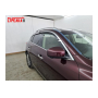Дефлекторы Infiniti EX / QX50 2007-2018 | с хром молдингом, из 6 частей, премиум, плоские, 2D