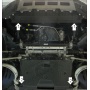 Защита картера Audi Q5 2008-2012 | двигатель + КПП, 2 мм, сталь | MOTODOR | 70101
