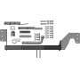 Фаркоп Nissan X-Trail 2007-2010 | шар A - оцинкованный, нагрузка 75/1500 | MOTODOR | 91402-A