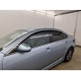 Дефлекторы Mazda 6 (GH) 2007-2012 седан | с хром молдингом, из 6 частей, премиум, плоские, 2D