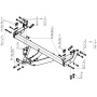 Фаркоп Sollers ST6 2023- | шар FE - оцинкованный, нагрузка 120/2900 | MOTODOR | 92507-FE