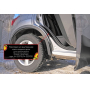 Накладки на пороги задних арок Nissan Qashqai J10 2007-2014 | шагрень