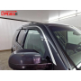 Дефлекторы Cadillac Escalade 3 2007-2014 | с хром молдингом, из 6 частей, премиум, плоские, 2D,