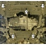 Защита картера Toyota Verso 2009-2012 | двигатель + КПП, 2 мм, сталь | MOTODOR | 72509