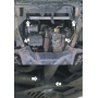 Защита картера Citroen C5 2010-2012 | двигатель + КПП, 2 мм, сталь | MOTODOR | 00414