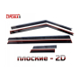 Дефлекторы Джетур Т1 | с хром молдингом, из 6 частей, премиум, плоские, 2D