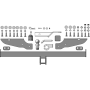 Фаркоп Foton Tunland G7 2024- | шар E - быстросъемный под квадрат, нагрузка 100/2000 | MOTODOR | 97502-E