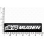 Шильд "Mugen" Для Honda, Самоклеящийся, Цвет: Чёрный, 2 шт. «59mm*14mm»