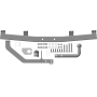 Фаркоп Chevrolet Niva 2009-2020 | шар A - оцинкованный, нагрузка 75/1500 | MOTODOR | 93001-A