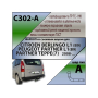 Фаркоп PEUGEOT PARTNER L1(B9) 2008- | шар A | Лидер Плюс | C302-A