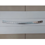 Накладка на задний бампер Хендай Солярис 1 (2014-2017) рестайл, седан | нержавейка, с загибом