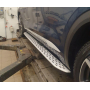 Пороги OEM для Geely Monjaro 2023+ | серебристые