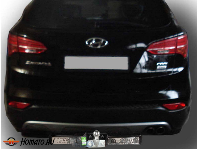Фаркоп KIA SORENTO (XM) FL 2012-2018 | шар F - кованый, с пластиной из нержавейки | Лидер Плюс | H224-F(N)