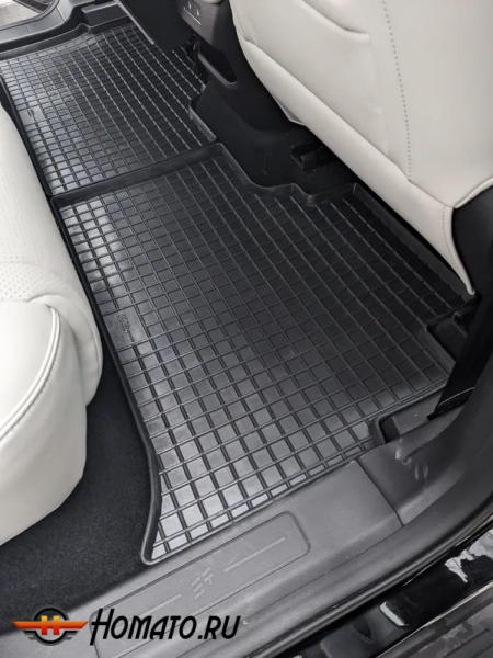 Коврики для Джетур Т1 | СЕТКА, резиновые, с бортами, Seintex