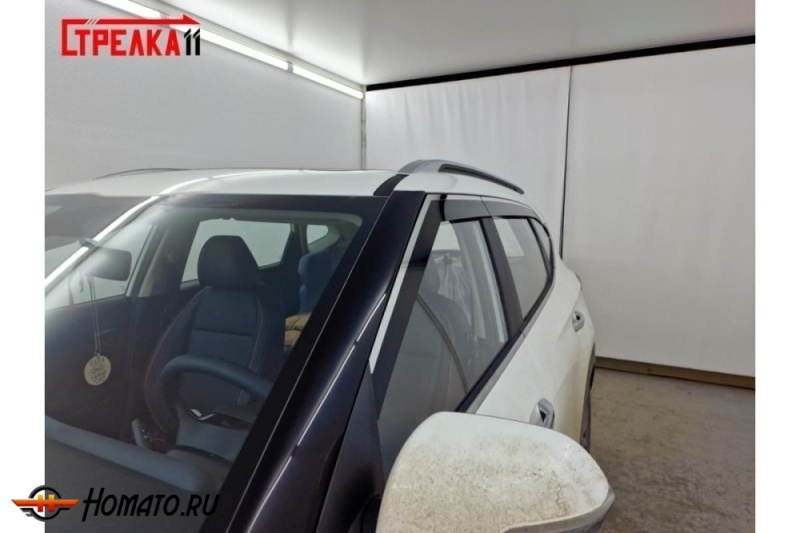 Дефлекторы KIA Seltos 2019- | премиум, плоские, 2D