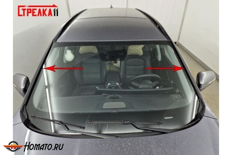 Премиум водостоки дефлекторы лобового стекла Tenet T7