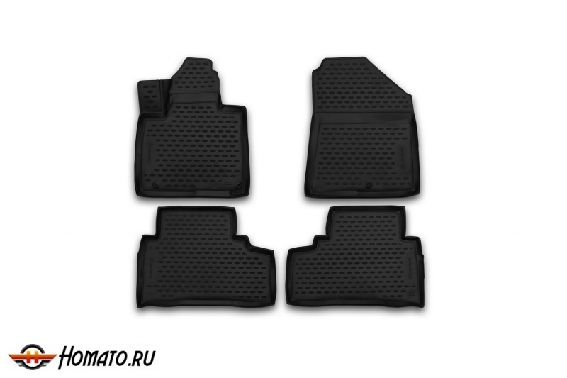 Коврики 3D в салон KIA Sorento Prime (III,IIIr) 2014-2020 5/7 мест (полиуретан / Киа Соренто