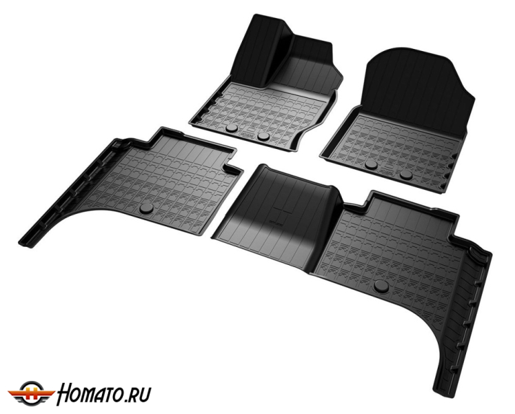 Коврики Танк 700 | полиуретановые, черные, Norplast