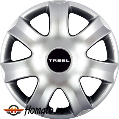 Колпаки на колеса R13,R14,R15,R16 | гибкие, ударопрочные, 4 штуки, TREBL