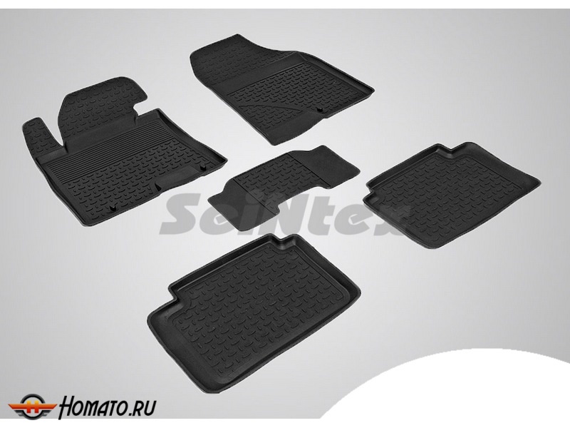Резиновые коврики Hyundai i30 new 2012- | с высокими бортами | Seintex