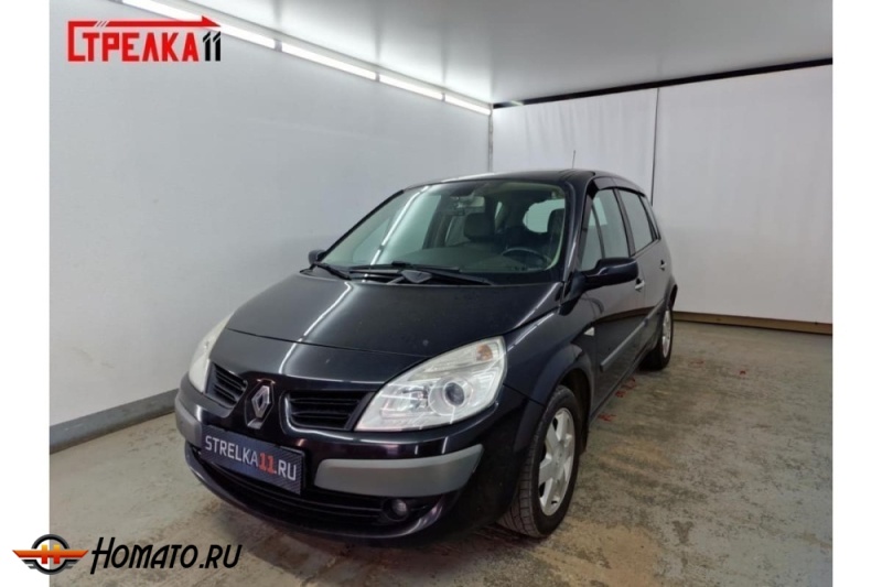 Дефлекторы Renault Scenic 2 (2003-2009) | из 6 частей, премиум, плоские, 2D