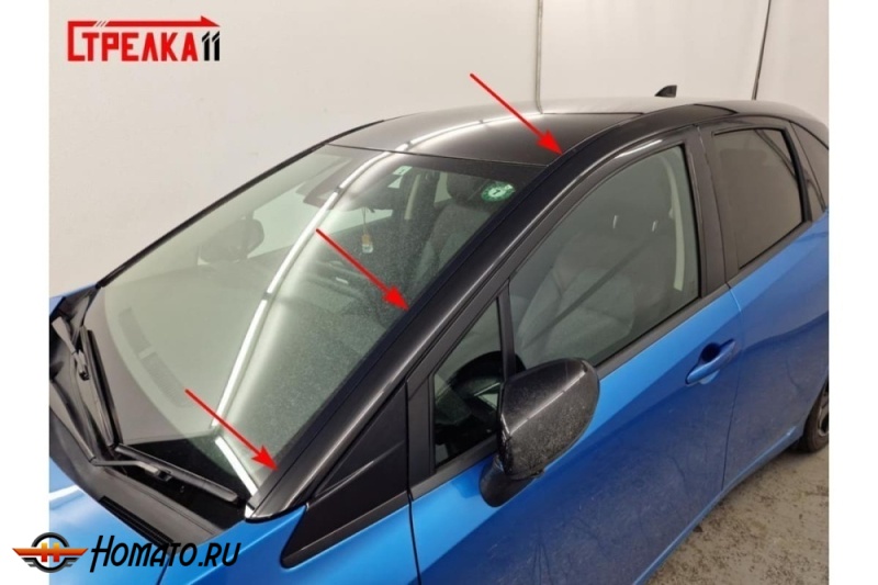 Премиум водостоки дефлекторы лобового стекла Ниссан Аура 2021+/2024+