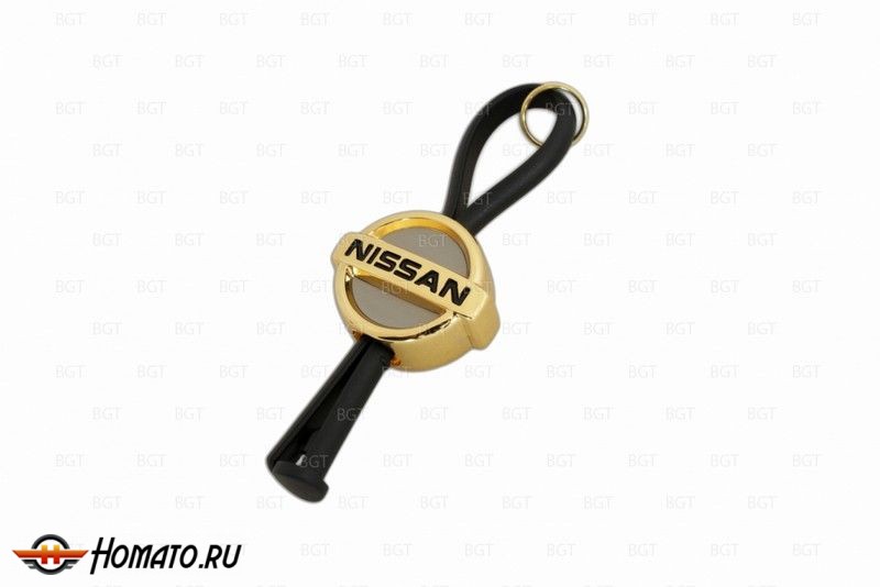 Брелок с металлическим логотипом Nissan «Gold»