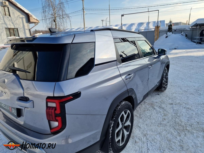 Накладки на задние стойки для KGM Torres | 2 штуки, декор