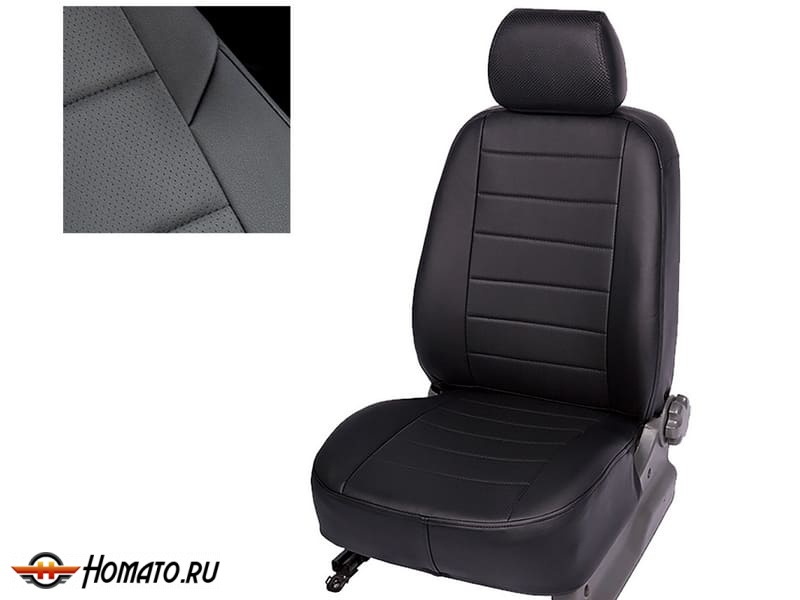 Чехлы на сиденья Honda Civic 4D VIII 2006-2012 | экокожа, Seintex